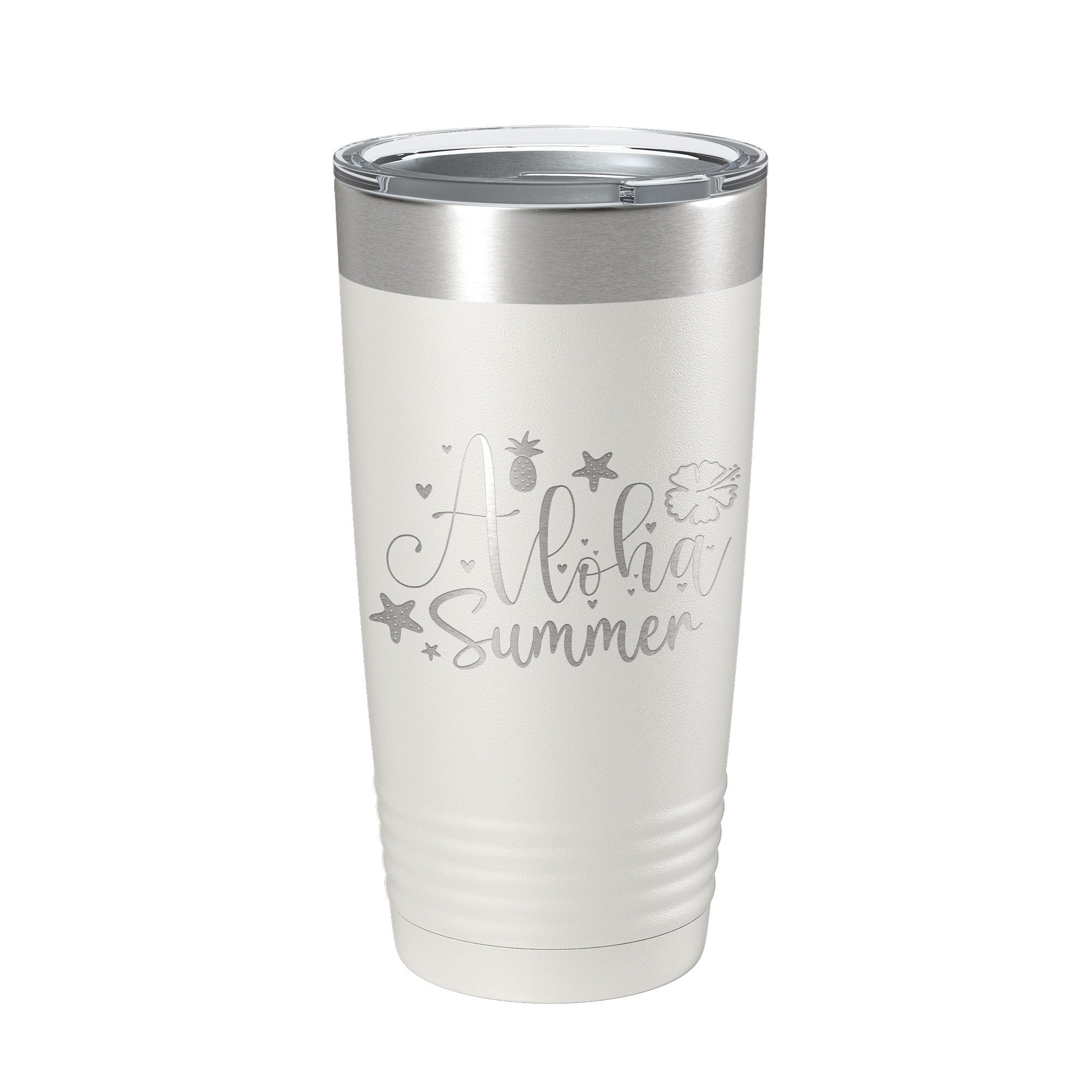 Aloha Summer Tumbler Travel Mug Insulated Laser Engraved Coffee Cup 20 oz-7