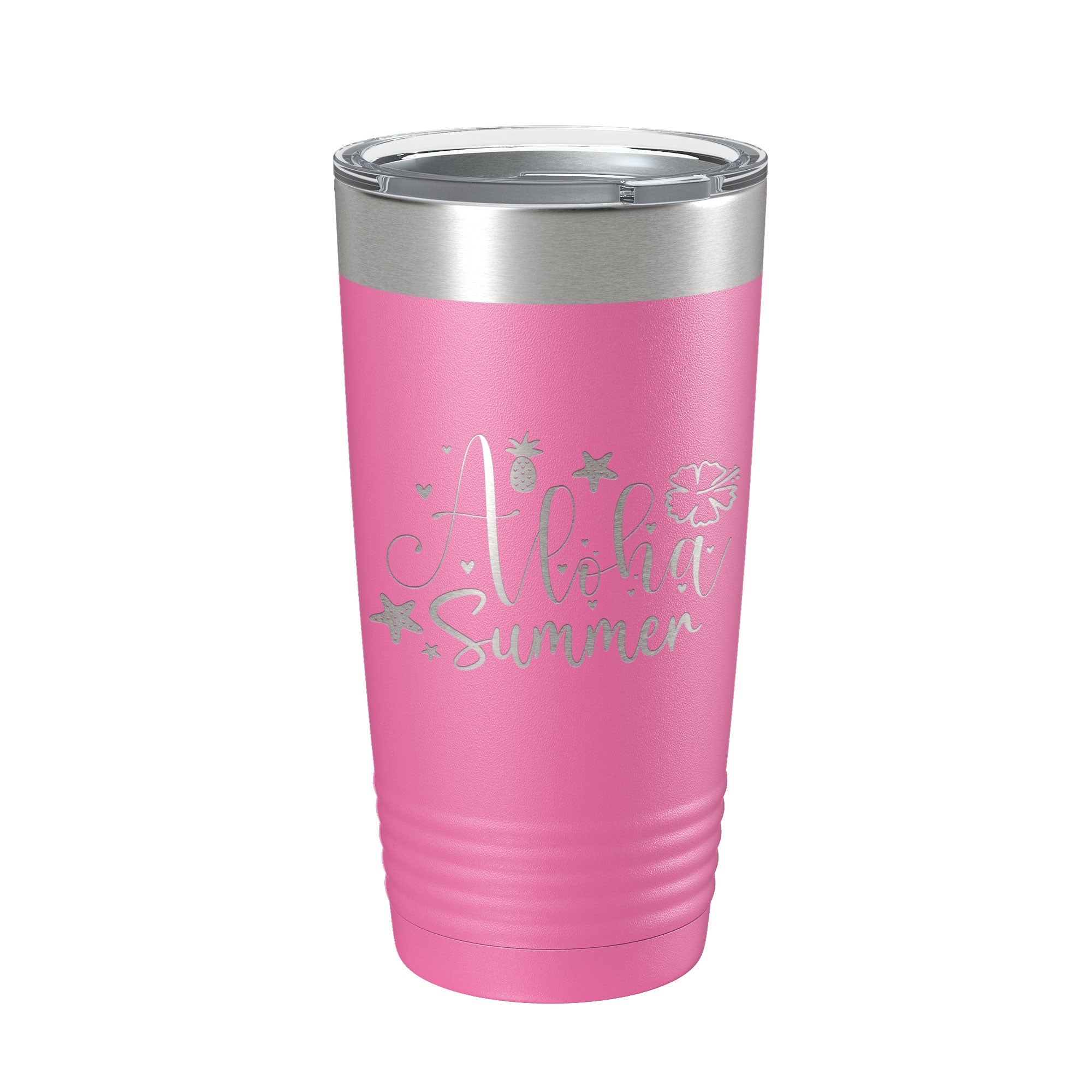 Aloha Summer Tumbler Travel Mug Insulated Laser Engraved Coffee Cup 20 oz-11