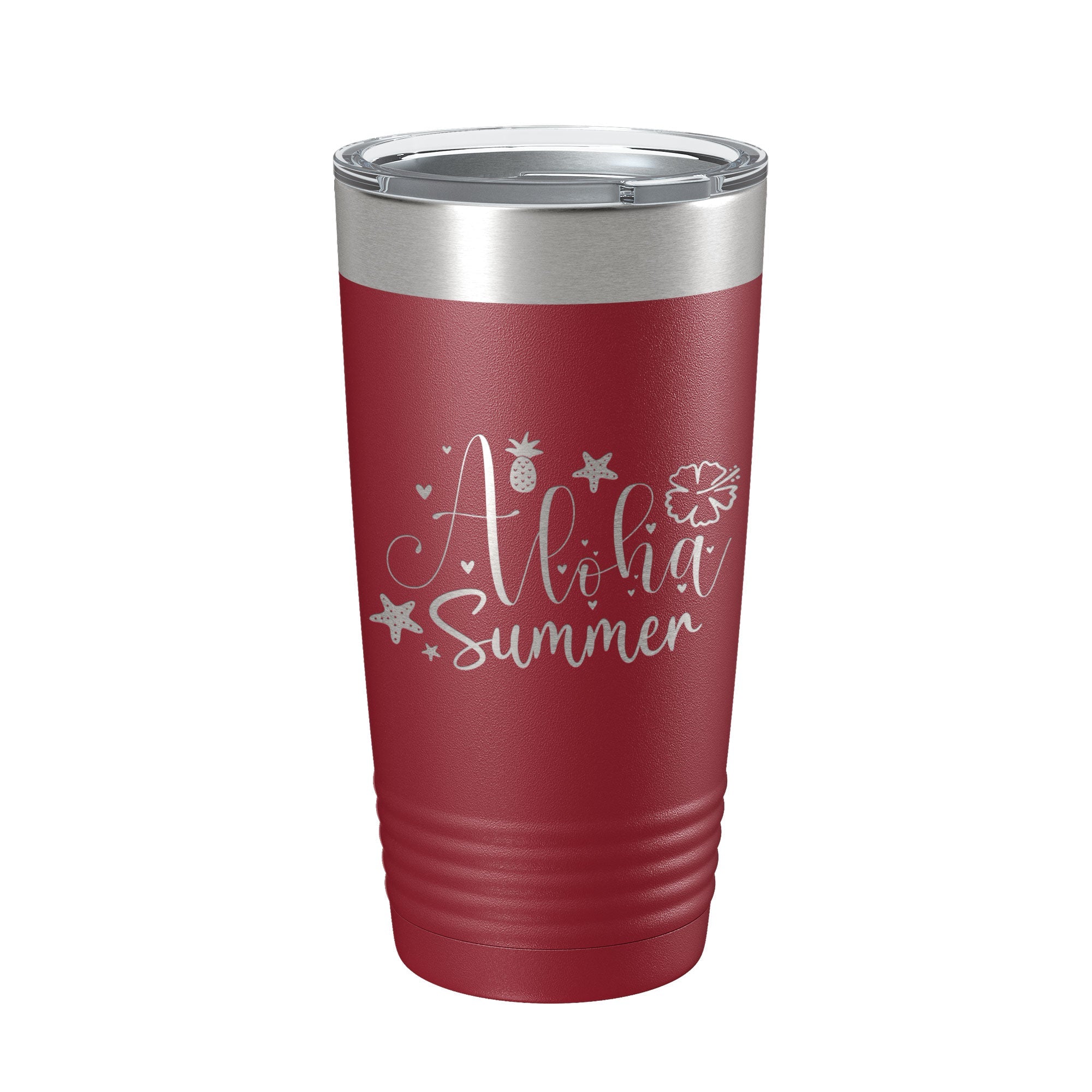 Aloha Summer Tumbler Travel Mug Insulated Laser Engraved Coffee Cup 20 oz-18