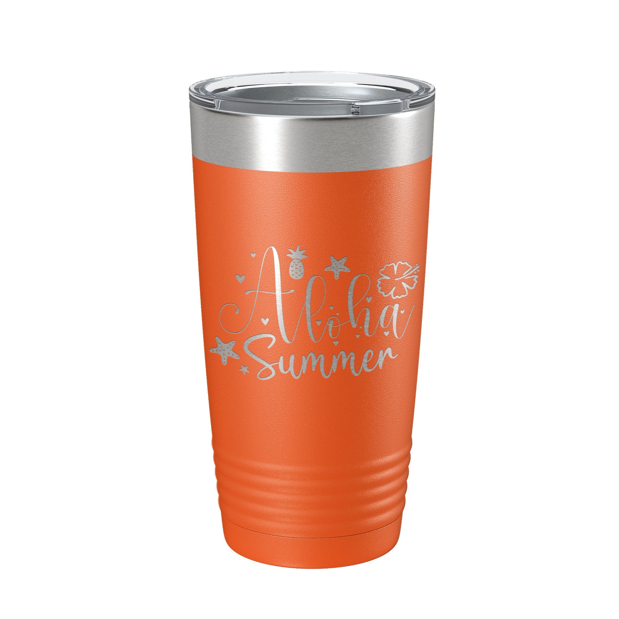 Aloha Summer Tumbler Travel Mug Insulated Laser Engraved Coffee Cup 20 oz-17